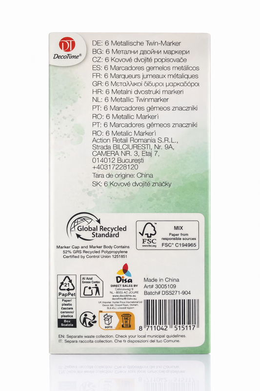 Metallic Twinmarkers - DecoTime