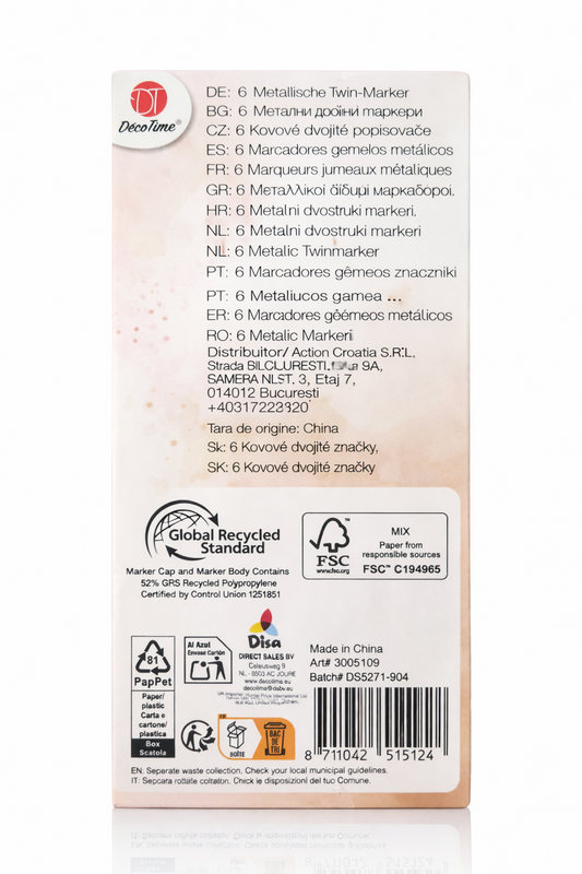 Metallic Twinmarkers - DecoTime